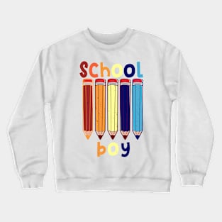 Funny School boy school start T shirt Crewneck Sweatshirt